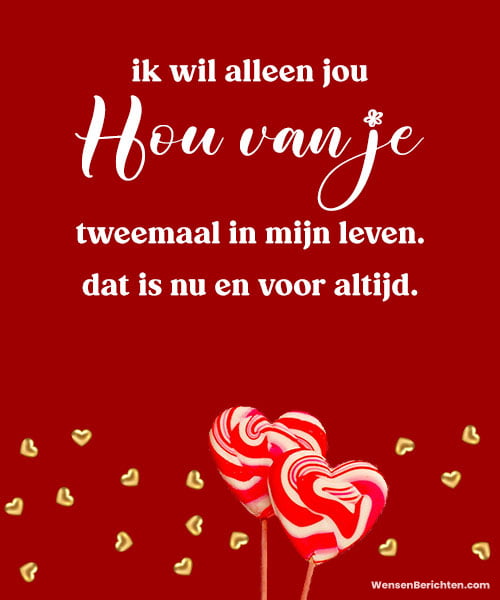 Romantische-liefdesboodschap