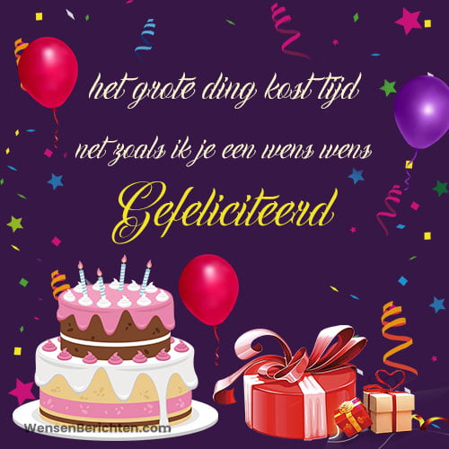 Late-verjaardag-bijschriften