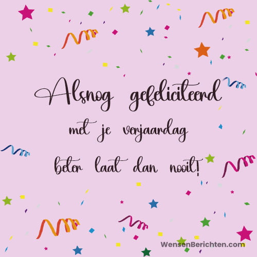 late gelukkige verjaardag