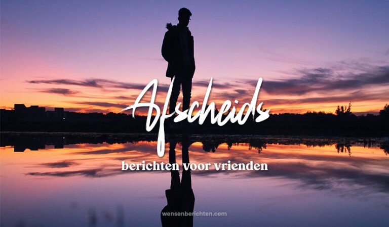 100+ Afscheids berichten voor vrienden - Tot ziens citaten