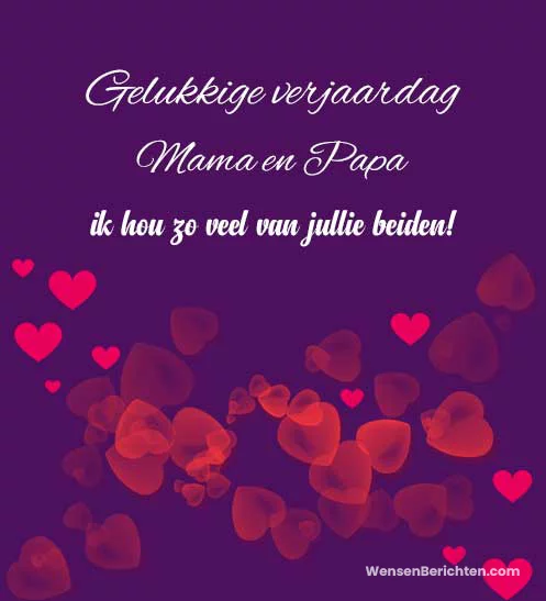 huwelijksjubileumwensen voor ouders