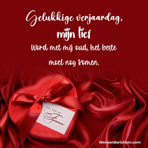Jubileum wensen voor vriendje