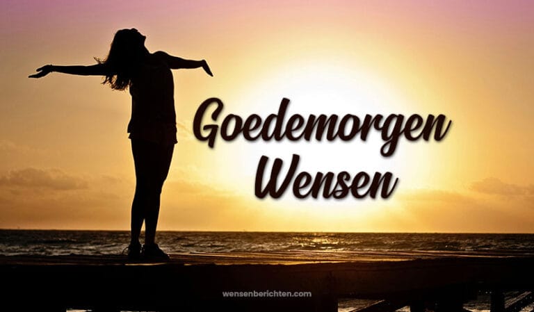 Goedemorgen wensen die vreugde en positiviteit opwekken