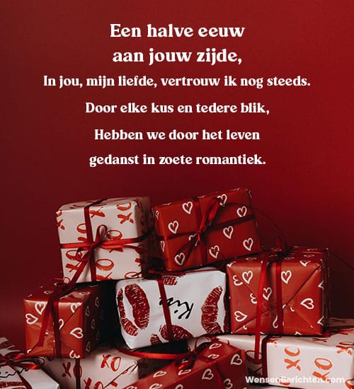 Romantische gedichten over 50 jaar huwelijk