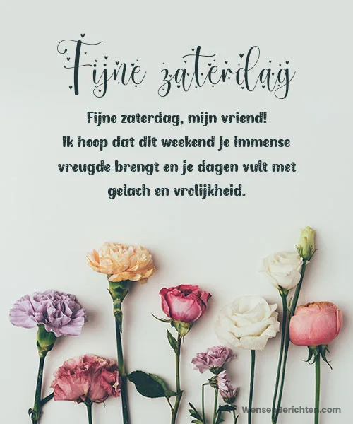 Fijne-zaterdagwensen-voor-een-vriend-Roze-rozen